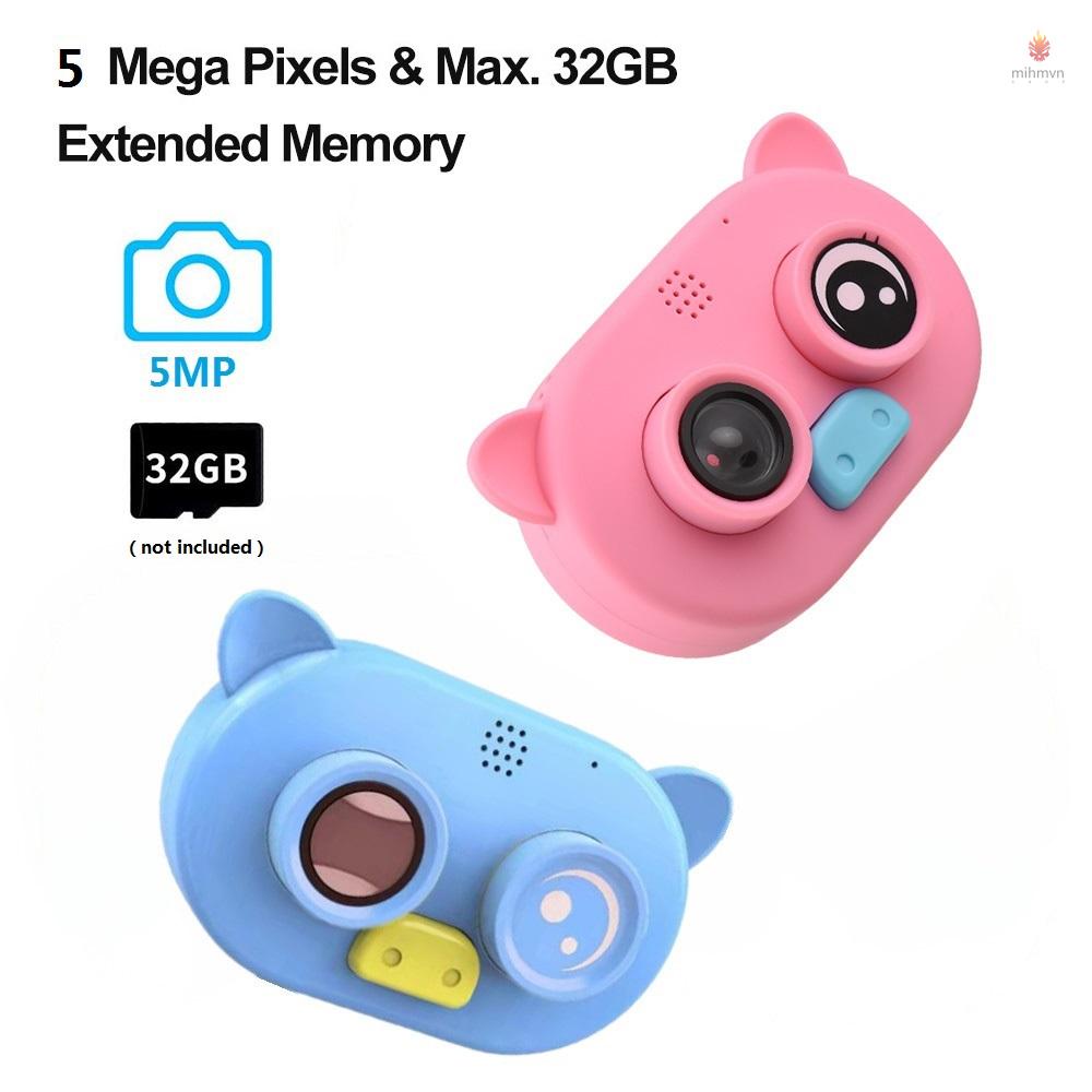 Máy quay phim kỹ thuật số 1080P có vỏ silicon mềm màn hình lớn 2 inch kèm dây treo cho bé
 | BigBuy360 - bigbuy360.vn