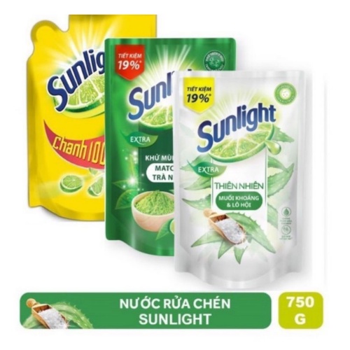 Nước rửa chén Sunlight Matcha Trà Nhật túi 750g