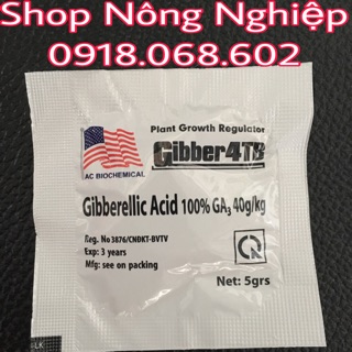Thuốc kích thích sinh trưởng cây trồng Gibber 4TB 5grs