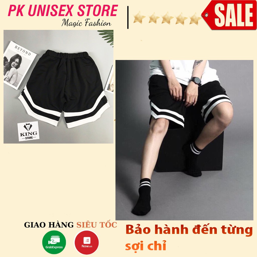 Quần Short Đùi Nam Chữ V 2 Sọc💥 Quần Short Unisex Line 2v Ngược Unisex Hàng Loại 1 Chất Siêu Mát Siêu Co Dãn 💥SIÊU HOT💥