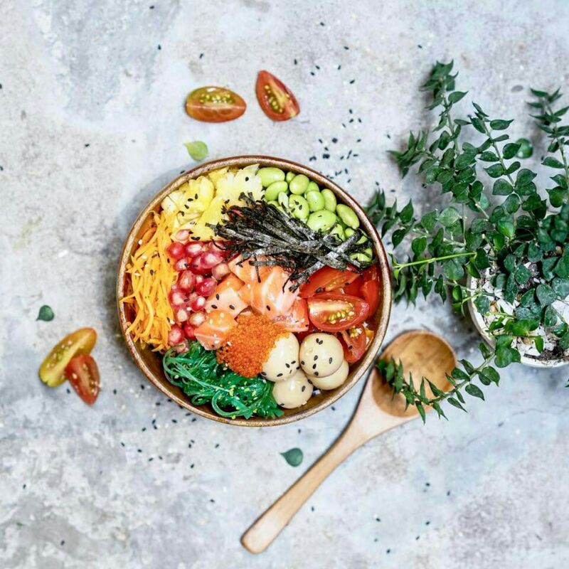 TÔ GỖ POKE BOWL, CHÉN GỖ HÀNG NGUYÊN KHỐI - HÀNG VIỆT NAM XUẤT NHẬT - GIBA