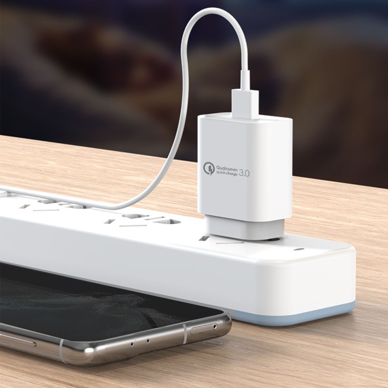 Cốc Sạc Nhanh 3 Cổng USB 18W Cho Điện Thoại 3 0