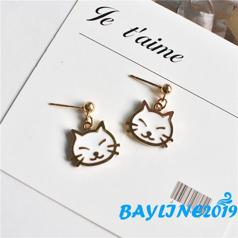 Đôi hoa tai hợp kim mạ vàng/ bạc thiết kế thời trang