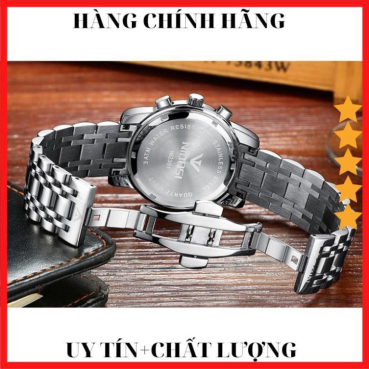 M09 [ HÀNG CAO CẤP ] Đồng Hồ Nam Nibosi 1985 Kính Tráng Sapphire Chạy Full Kim + Fullbox + Full Phụ Kiện 4 GU14