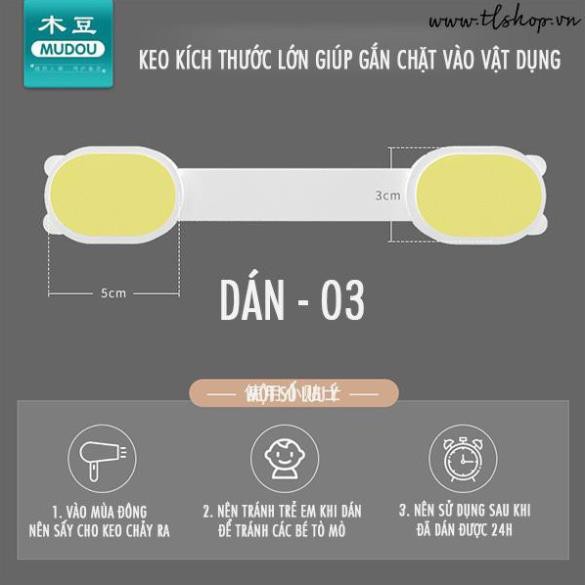 CHỐT KHÓA GÀI TỦ LẠNH HÌNH CÚN - KHÓA DÂY AN TOÀN MÃ 03