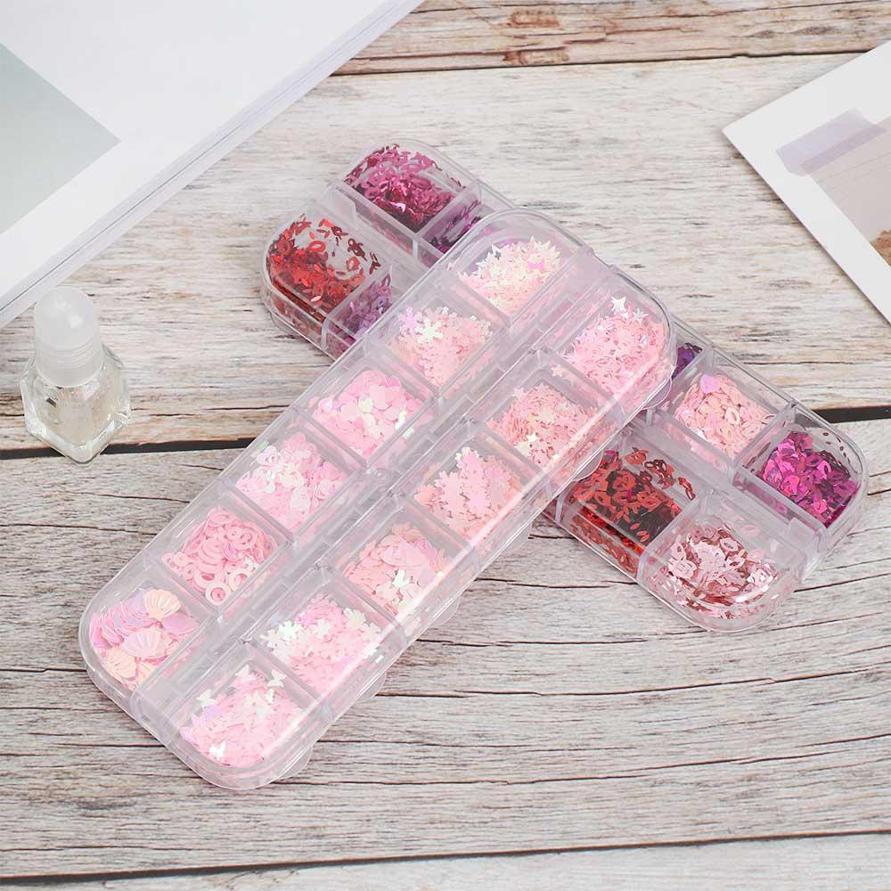 .Bột Kim Tuyến 3D Lấp Lánh Dùng Trang Trí Móng Nghệ Thuật DIY