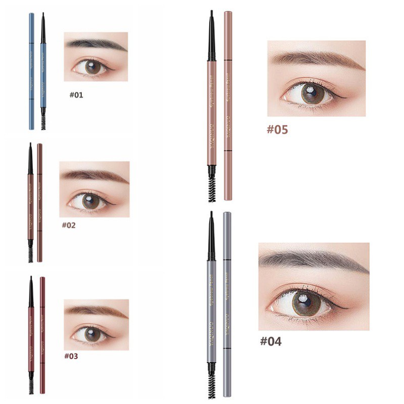 [Hàng mới về] Bút kẻ mày 2 đầu cho chân mày tự nhiên sắc nét thiết kế 2 trong 1 | BigBuy360 - bigbuy360.vn