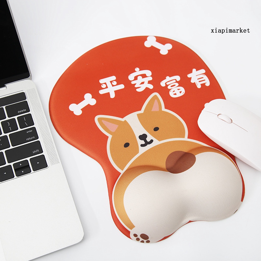 LOP_Mouse Pad Anti-skid Cute Cat Paw 3D Wrist Rest Silicone Mouse Mat for Optical Mouse