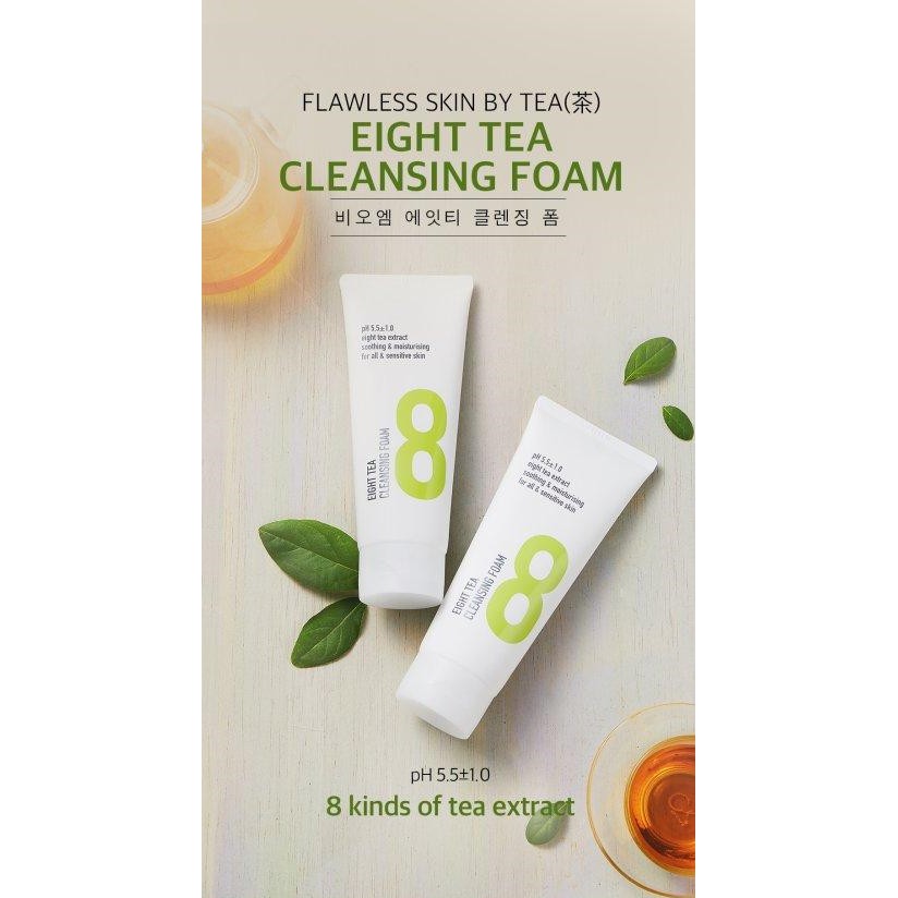 Sữa Rửa Mặt B.O.M Từ 8 Loại Trà Eight Tea Cleansing Foam 150ml