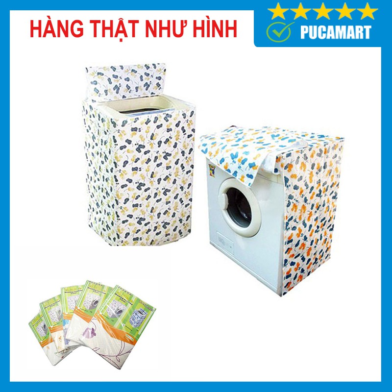 Áo Trùm Máy Giặt Loại Dày Cho Máy 8-11kg Che Bụi, Nắng, Mưa Tiện Lợi