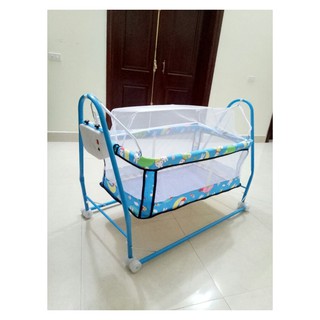 [Shopee siêu rẻ] Nôi Võng cho bé 2 Trong 1 loại KHÔNG điện (Có võng + màn chống muỗi)