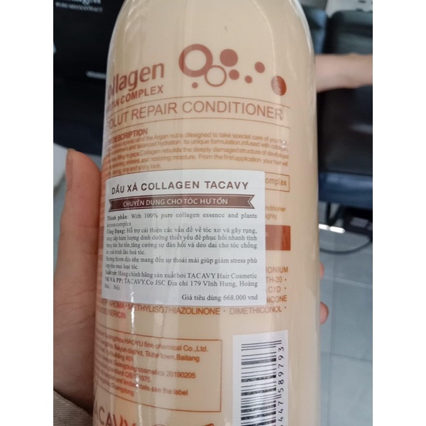 DẦU GỘI XẢ HẤP NGĂN RỤNG CHỐNG XƠ RỐI MAIRLAN ORGANIC COLLAGEN NOURSHING là 1000ml