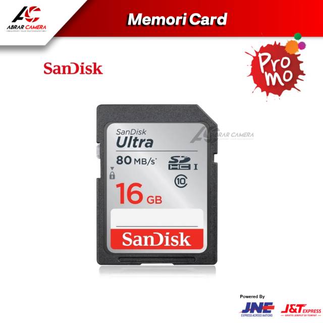 Thẻ nhớ máy ảnh Sandisk 16gb 80MBps SD 16gb ultra lớp 10 SDHC