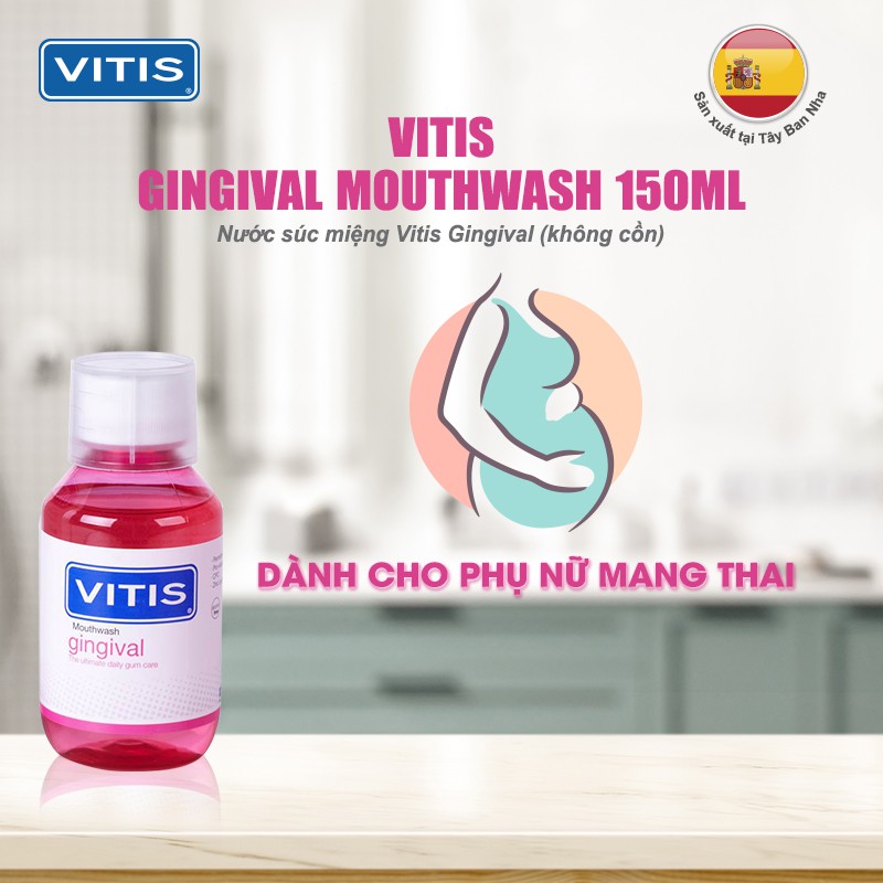 Nước súc miệng diệt khuẩn Vitis Gingival 150ml