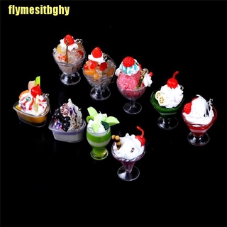 【GHY】Dollhouse Mini Food Decor Cream Fruit Cup Ice cream cup Simulation Kid Toy