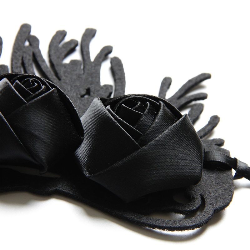 Băng Đô Cài Tóc Hình Vương Miện Phù Thủy Màu Đen Dành Cho Lễ Hội Hóa Trang