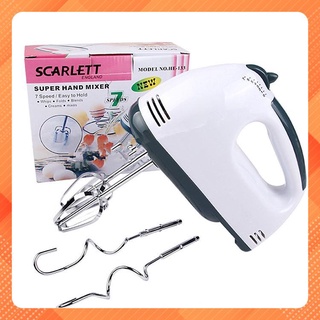 Máy đánh trứng cầm tay máy đánh trứng mini cầm tay scarlett 7 tốc độ cực mạnh - hoạt động êm ái