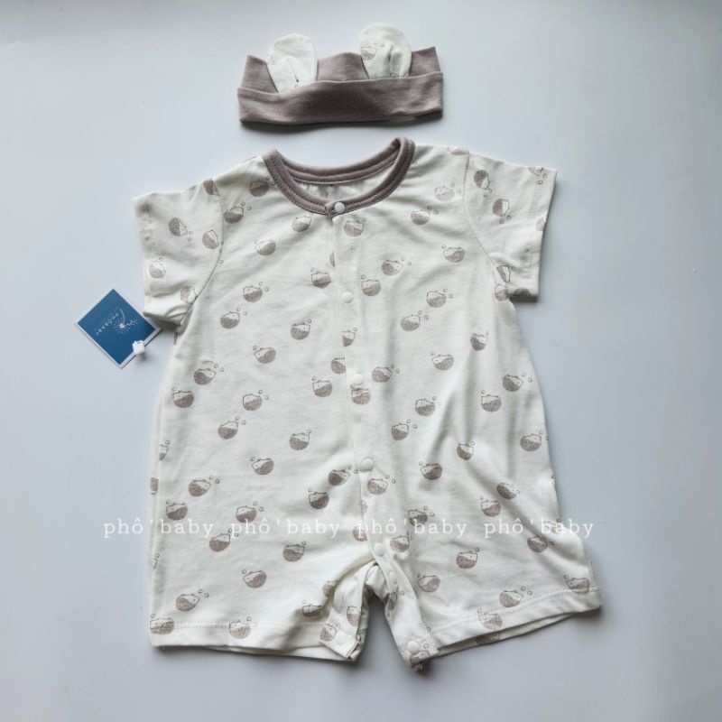 bộ nhím cotton Hàn mềm mát siêu dễ thương cho bé trai/bé gái