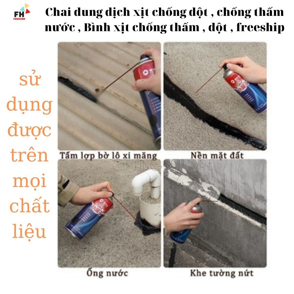 Chai xịt chống dột , chống thấm nước , Bình xịt chống thấm , dột , freeship , loại tốt có bảo hành