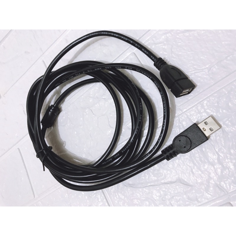 Dây nối dài usb 5m đen cáp nối dài chống nhiễu 2 đầu siêu bền