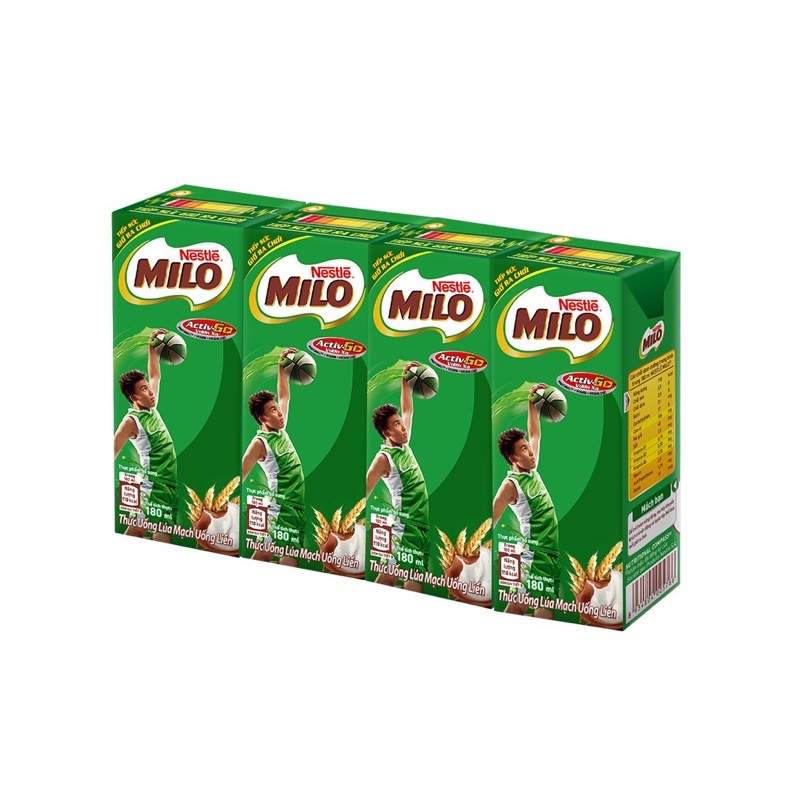 Thùng 48 Hộp Sữa Milo Lúa Mạch 180ml