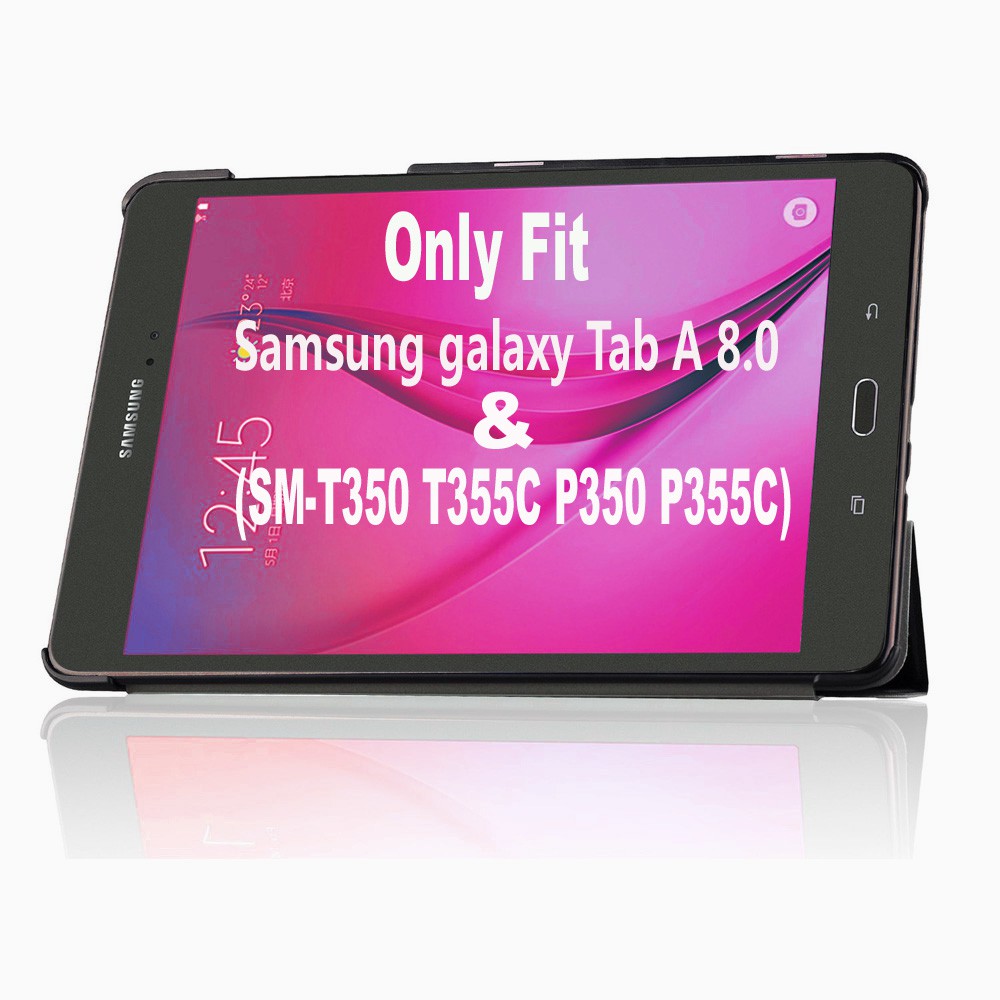 Bao da máy tính bảng đơn giản cao cấp cho Samsung Galaxy Tab A 8.0 inch SM-T350 SM-T355 SM-P350 SM-P355 | WebRaoVat - webraovat.net.vn
