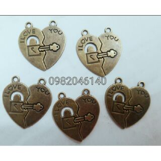 5 cặp tim ghép ổ khóa chìa khóa love you
