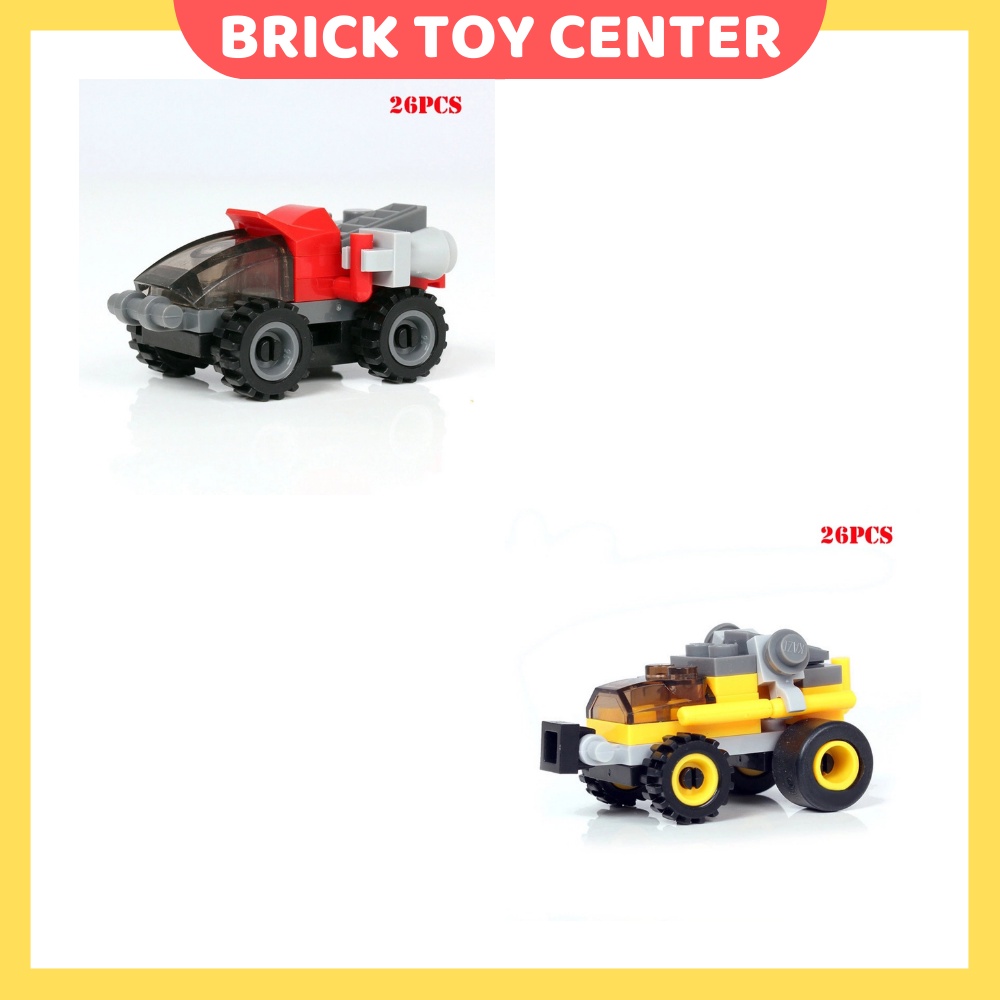 Đồ chơi xếp hình cho bé Kazi mô hình lắp ráp xe tăng máy bay các loại mini