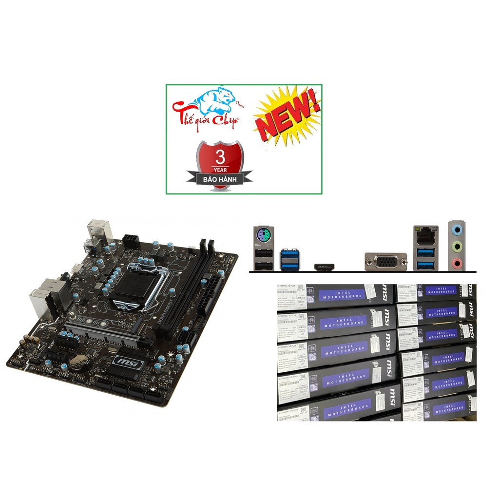 Bo Mạch Chủ (Mainboard) MSI B250M PRO-VH (M.2) CTY Box-3 Năm