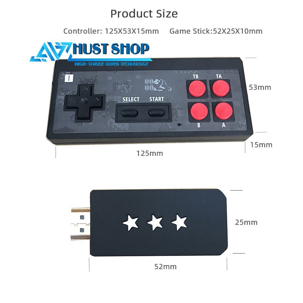 [CHÍNH HÃNG DATAFROG] Máy Chơi Game 4 Nút Y2-HDMI Không Dây 568 Games Cổ Điển Tay Cầm BlueTooth Không Delay