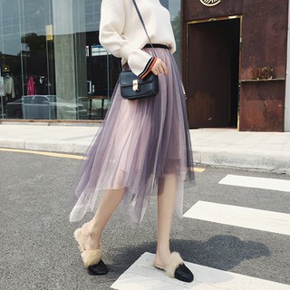 Váy xòe 3 lớp voan thiết kế tinh tế cho nữ