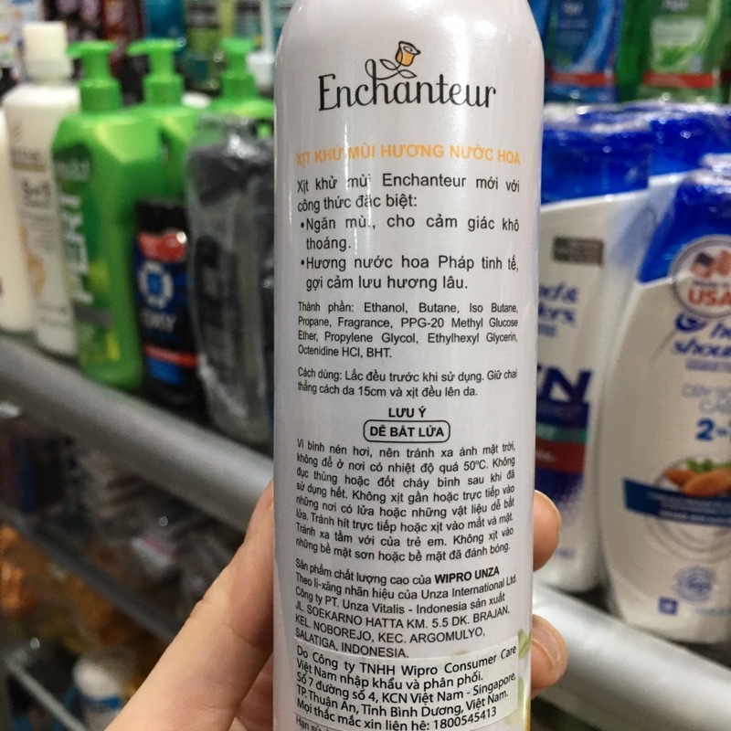 Xịt Khử Mùi Enchanteur Charming