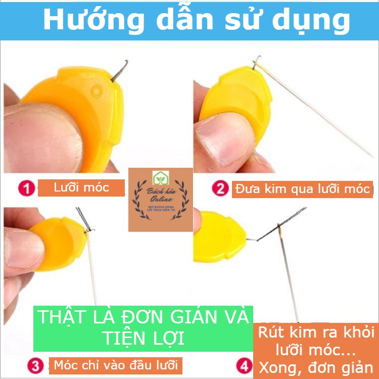 Dụng cụ xâu kim xỏ chỉ thông minh tiện lợi giúp may vá quần áo nhanh chóng