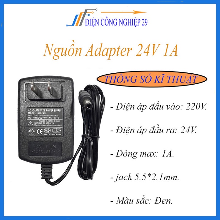 Nguồn Adapter 24V 1A