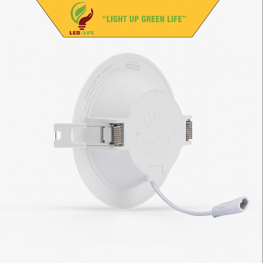 Đèn LED âm trần downlight Rạng Đông AT04 khoét trần 90mm các loại công suất
