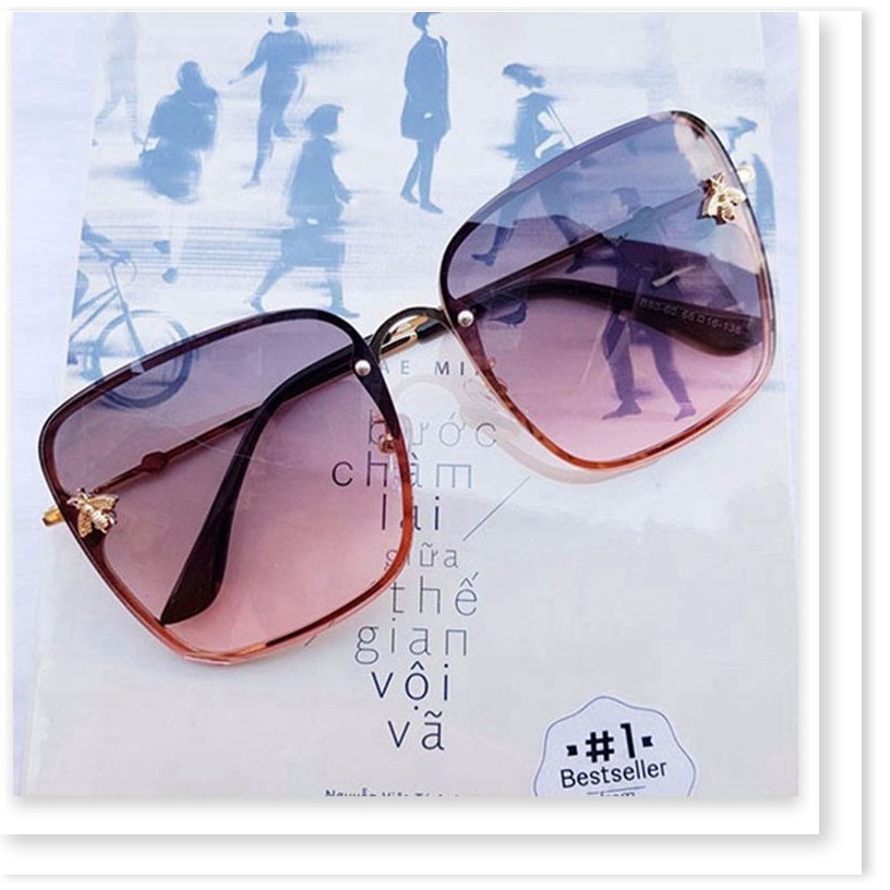 Xả Kho - Mắt kính mát nữ gọng vuông hình con ong độc lạ sang trọng | BigBuy360 - bigbuy360.vn