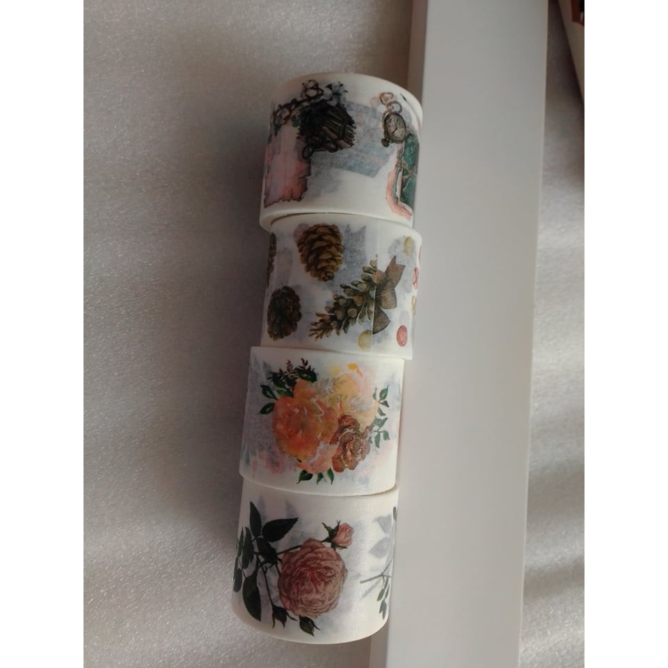 SIÊU RẺ Băng keo Washi tape phong cách VINTAGE