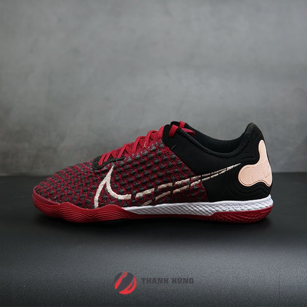 GIÀY ĐÁ BÓNG CHÍNH HÃNG NIKE REACT GATO IC – CT0550-608 – ĐỎ BẠC ĐÔ/ĐEN