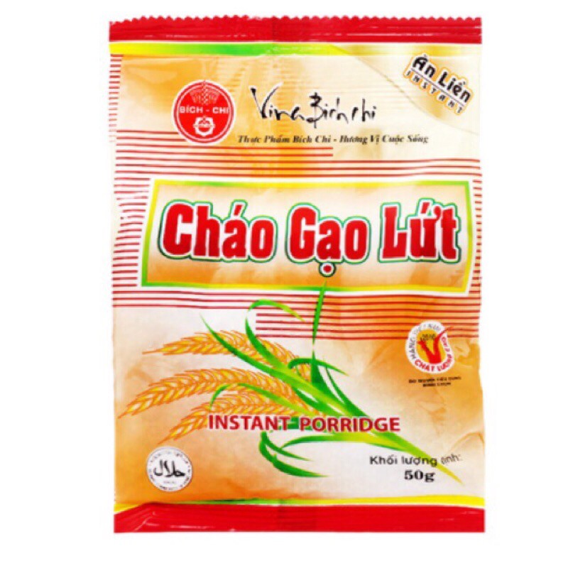 combo 10 gói Cháo gạo lứt Vina Bích Chi gói 50g