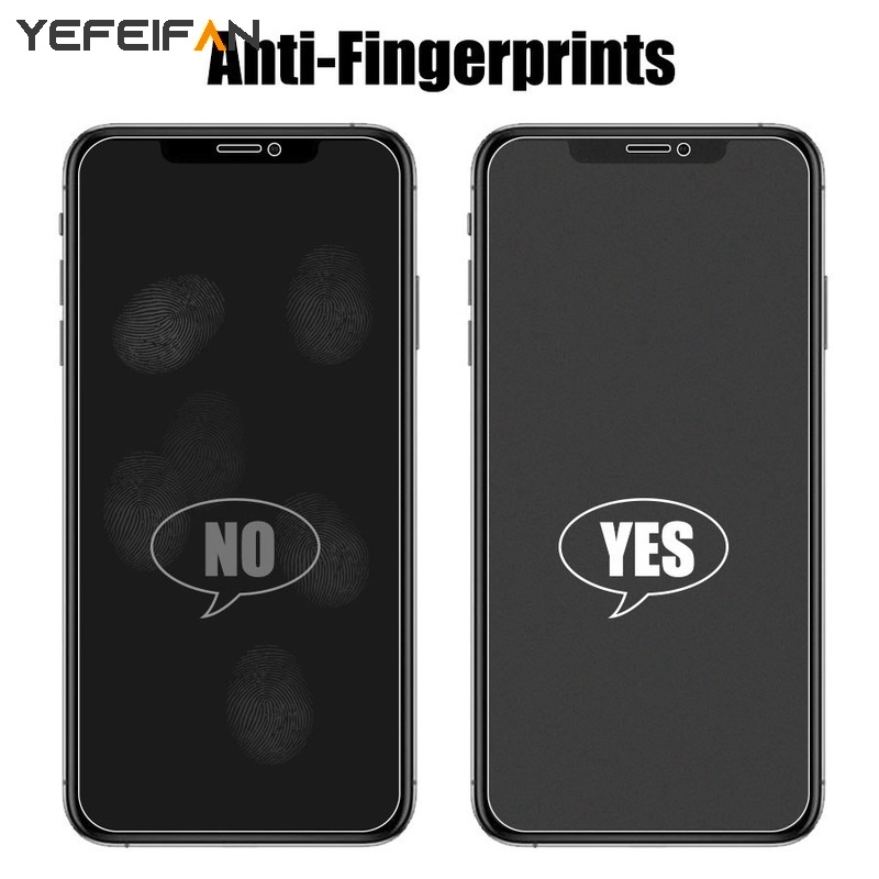 Kính cường lực nhám bảo vệ màn hình thích hợp cho IPhone 13 Pro Max 13 12 Mini 11 Pro XS Max X XR SE 2020