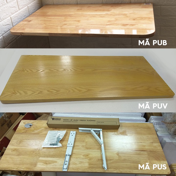 Bộ bàn gập treo tường [ nhiều size ]