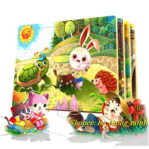 [CHỌN HÌNH TỪ1-18] - Puzzle ghép hình gỗ 60 mảnh chủ đề chuyện cổ tích siêu đẹp ( LINK 1)