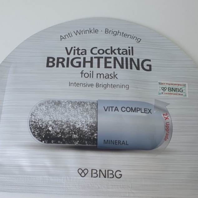 Mặt nạ giấy BNBG Vita Cocktail Foil Mask 30ml (Brightening /Aqua /Age ) - dưỡng da hiệu quả