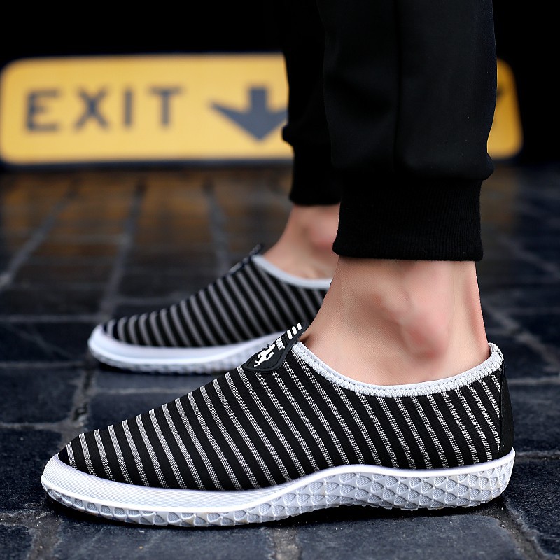 11.11 free Urban Soft Strips Đàn ông thường giày Giày mùa hè Trượt trên Loafer Cool uy tín Uy Tín 2020 Az1 x ' ) . `