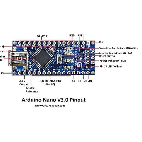 Arduino Nano V3.0 Atmega328 Driver Ch340 Usb Cable