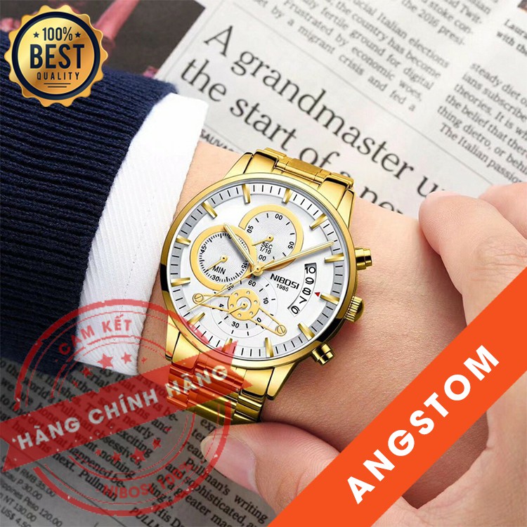 Đồng hồ nam Nibosi máy nhật, chống nước phiên bản đặc biệt