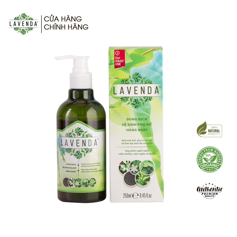 Dung dịch vệ sinh thảo dược LAVENDA giúp đánh bay khí hư, huyết trắng, nấm ngứa, khử mùi hôi 275ml