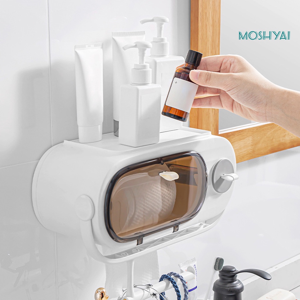 Hộp Đựng Khăn Giấy Gắn Tường Bằng Nhựa Chống Nước