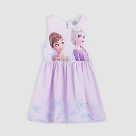 Đầm thun tay ngắn in công chúa cho bé gái 0.5-7 tuổi (fowoding)