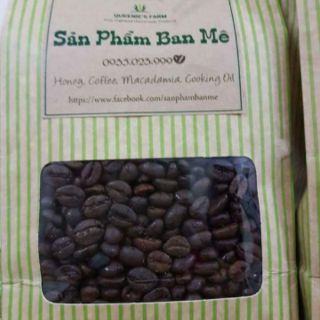 Cà phê hạt rang mộc robusta 500gram